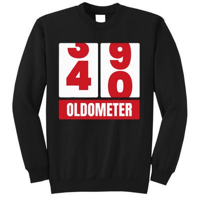 40th 40 Birthday Funny Gift Oldometer Sweatshirt