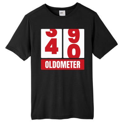 40th 40 Birthday Funny Gift Oldometer Tall Fusion ChromaSoft Performance T-Shirt