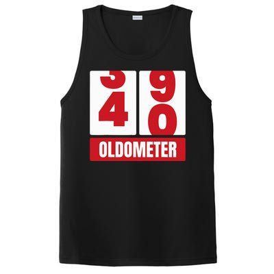 40th 40 Birthday Funny Gift Oldometer PosiCharge Competitor Tank