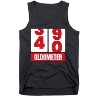 40th 40 Birthday Funny Gift Oldometer Tank Top