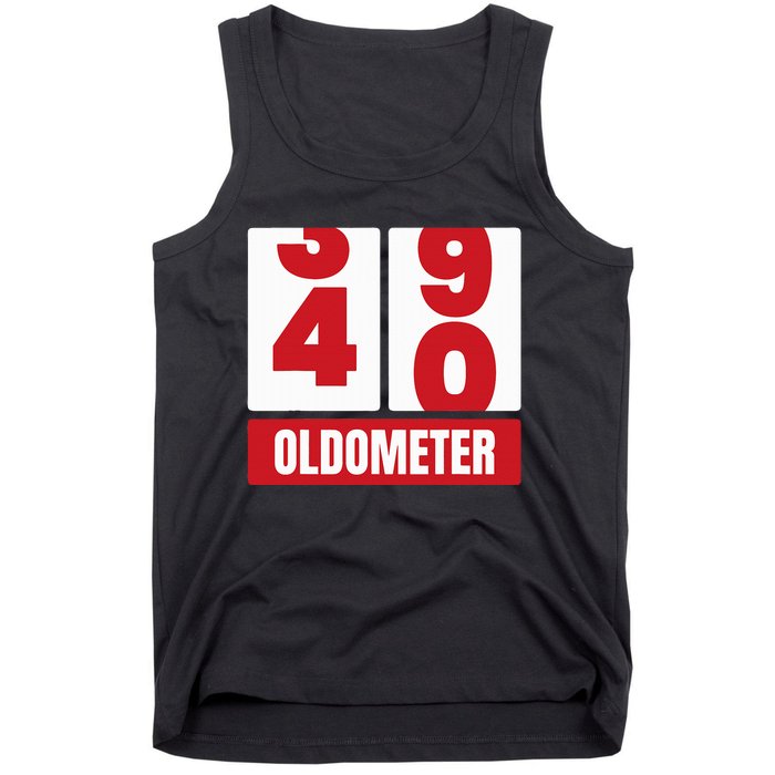 40th 40 Birthday Funny Gift Oldometer Tank Top