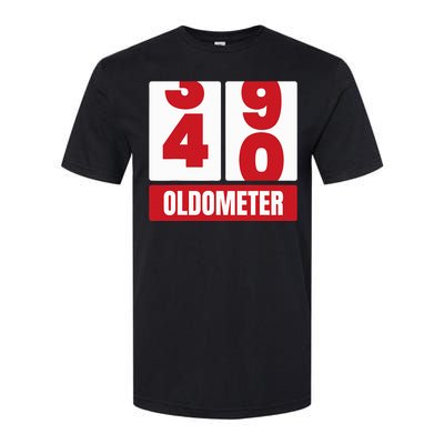 40th 40 Birthday Funny Gift Oldometer Softstyle CVC T-Shirt