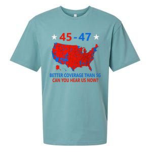 45 47 Can You Hear Us Now Nationwide Coverage Map Of 2024 Sueded Cloud Jersey T-Shirt