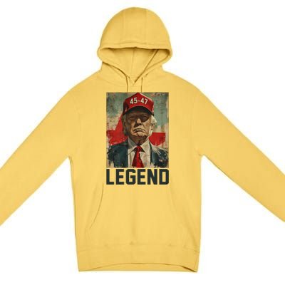 45 47 Donald Trump 2024 Legend Vintage Premium Pullover Hoodie