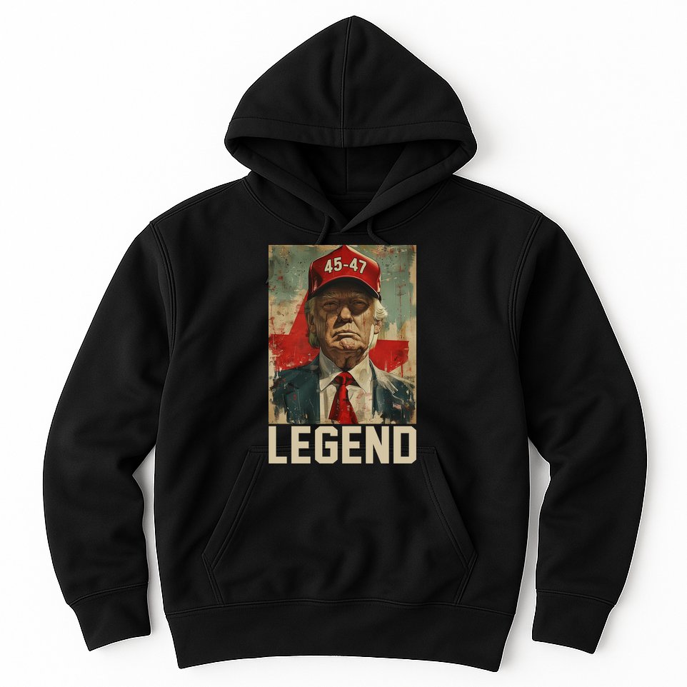 45 47 Donald Trump 2024 Legend Vintage Hoodie