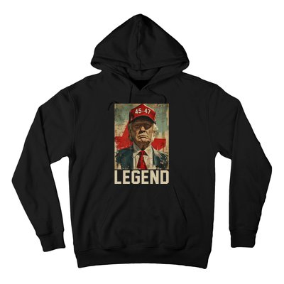 45 47 Donald Trump 2024 Legend Vintage Hoodie