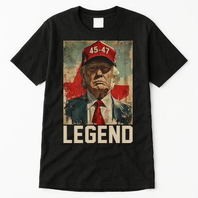45 47 Donald Trump 2024 Legend Vintage Tall T-Shirt