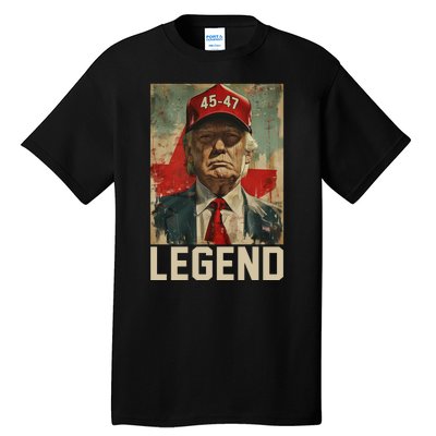 45 47 Donald Trump 2024 Legend Vintage Tall T-Shirt