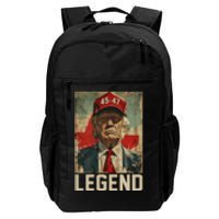 45 47 Donald Trump 2024 Legend Vintage Daily Commute Backpack