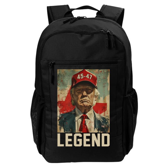 45 47 Donald Trump 2024 Legend Vintage Daily Commute Backpack