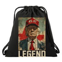 45 47 Donald Trump 2024 Legend Vintage Drawstring Bag