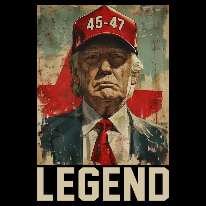 45 47 Donald Trump 2024 Legend Vintage Flatbill Hat