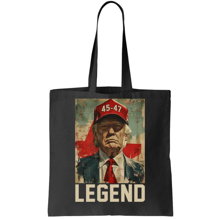 45 47 Donald Trump 2024 Legend Vintage Tote Bag