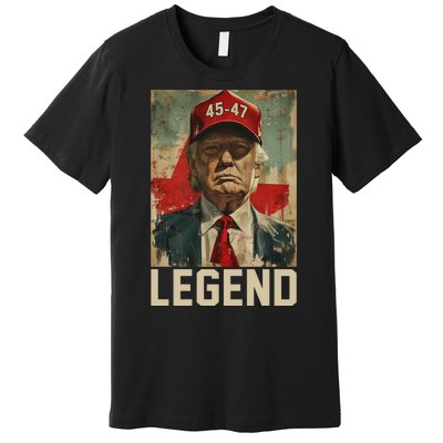 45 47 Donald Trump 2024 Legend Vintage Premium T-Shirt