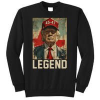 45 47 Donald Trump 2024 Legend Vintage Tall Sweatshirt