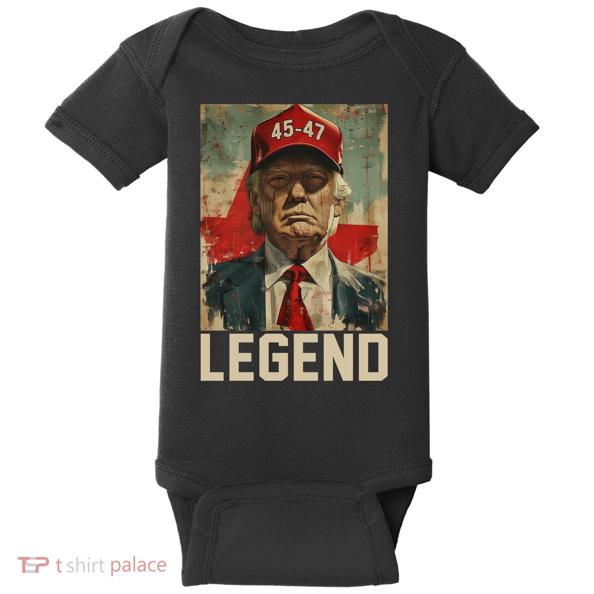 45 47 Donald Trump 2024 Legend Vintage Baby Bodysuit