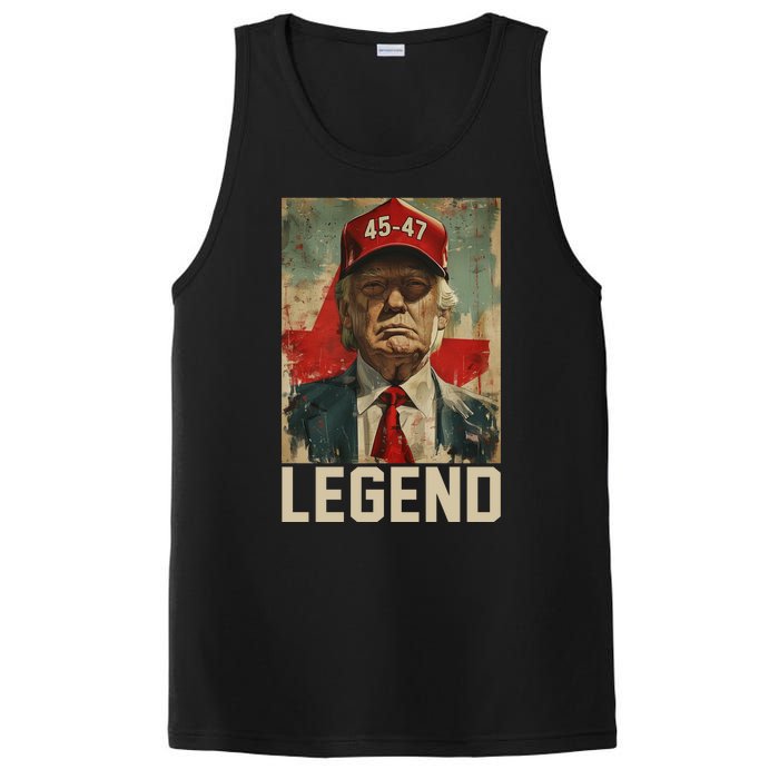 45 47 Donald Trump 2024 Legend Vintage PosiCharge Competitor Tank