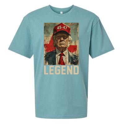 45 47 Donald Trump 2024 Legend Vintage Sueded Cloud Jersey T-Shirt