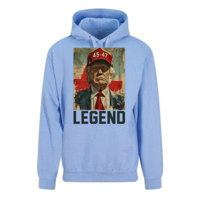 45 47 Donald Trump 2024 Legend Vintage Unisex Surf Hoodie