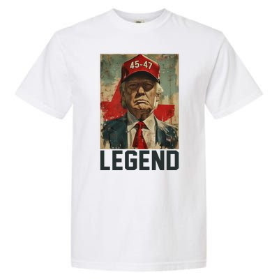 45 47 Donald Trump 2024 Legend Vintage Garment-Dyed Heavyweight T-Shirt