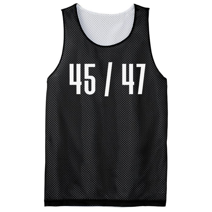 45 47 Funny President 45 Candidate Message Design Mesh Reversible Basketball Jersey Tank