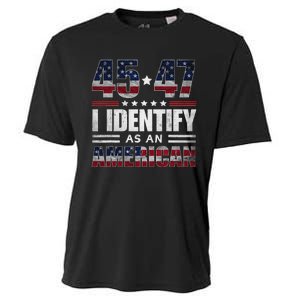 45 47 I Identify As An American 45 47 Trump Usa Flag Cooling Performance Crew T-Shirt