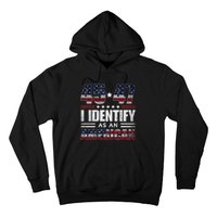 45 47 I Identify As An American 45 47 Trump Usa Flag Hoodie