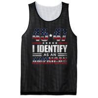 45 47 I Identify As An American 45 47 Trump Usa Flag Mesh Reversible Basketball Jersey Tank