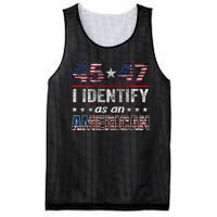 45 47 I Identify As An American Trump 2024 Mesh Reversible Basketball Jersey Tank