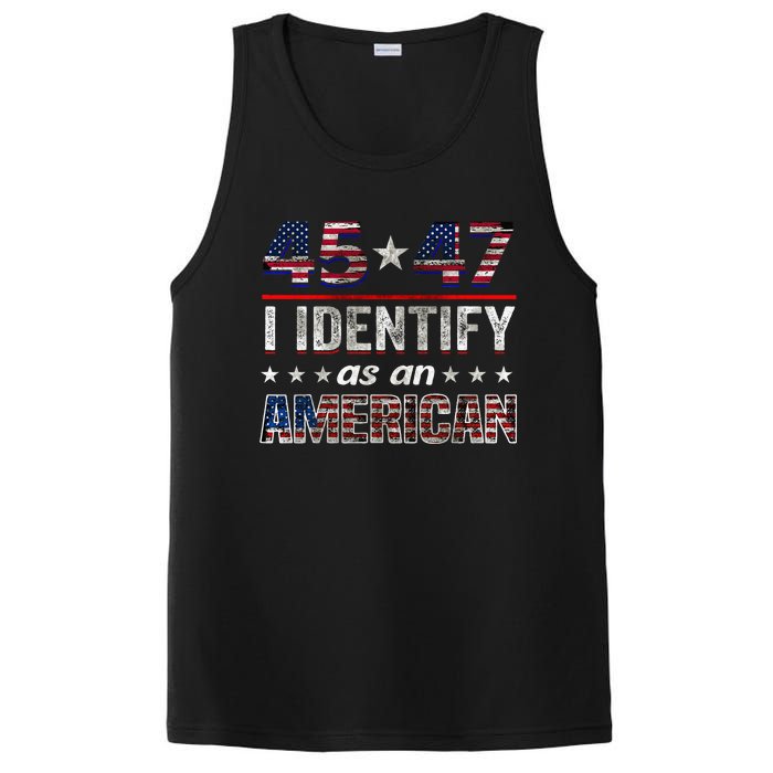 45 47 I Identify As An American Trump 2024 PosiCharge Competitor Tank