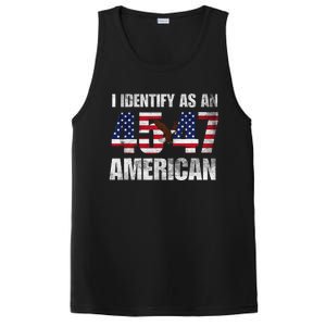 45 47 I Identify As An American 45 47 Trump Usa Flag PosiCharge Competitor Tank