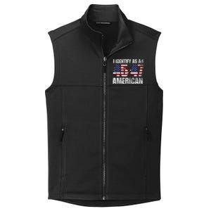 45 47 I Identify As An American 45 47 Trump Usa Flag Collective Smooth Fleece Vest