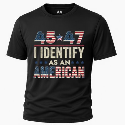 45 47 I Identify As An American Trump President 2024 Cooling Performance Crew T-Shirt