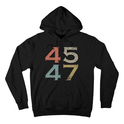 Donald Trump 45 47 Retro 45th 47th President Trump Hoodie