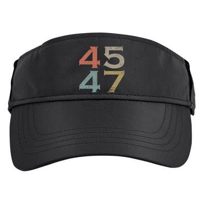 Donald Trump 45 47 Retro 45th 47th President Trump Adult Drive Performance Visor