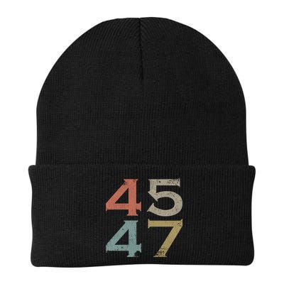 Donald Trump 45 47 Retro 45th 47th President Trump Beanie