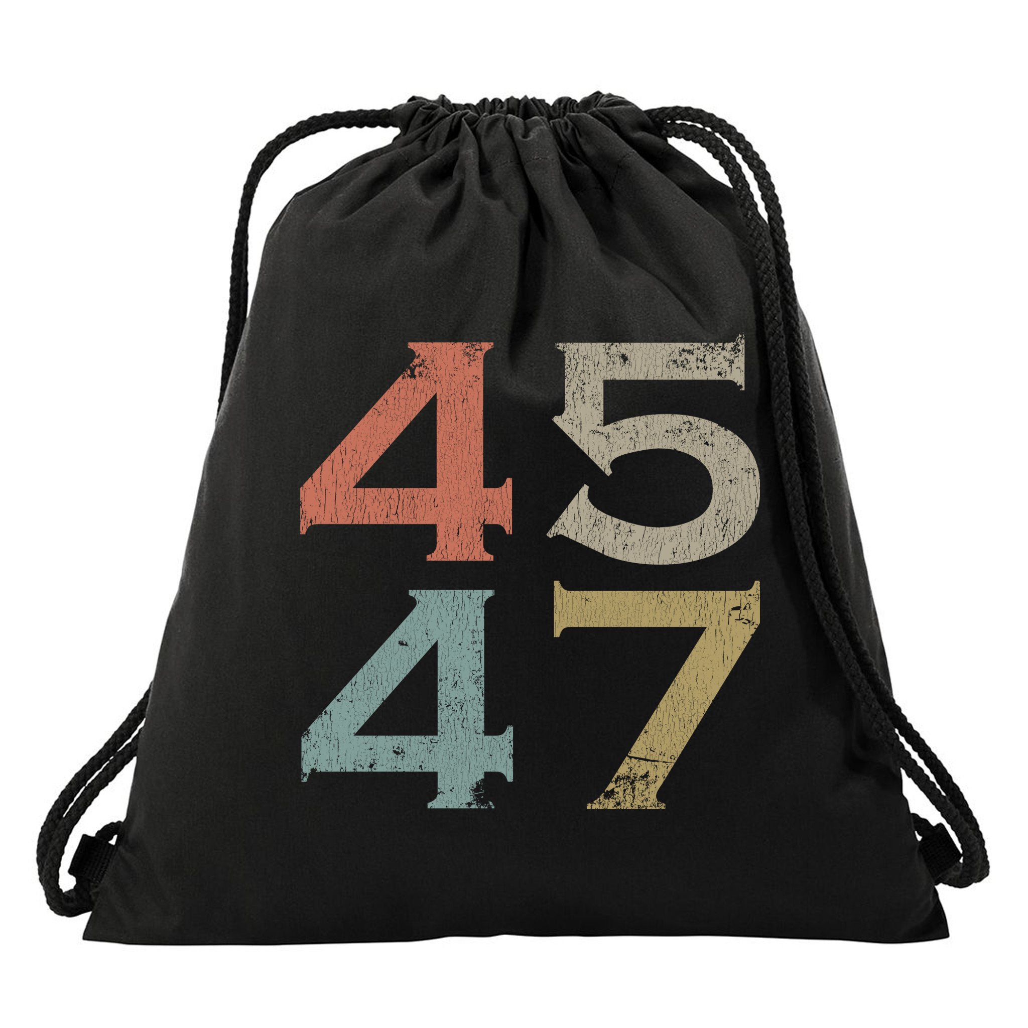 Donald Trump 45 47 Retro 45th 47th President Trump Drawstring Bag
