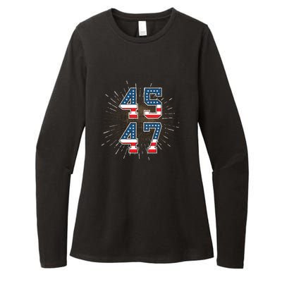 45 47 President Trump 2024 The Return Womens CVC Long Sleeve Shirt