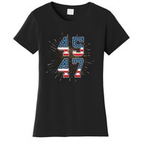 45 47 President Trump 2024 The Return Women's T-Shirt