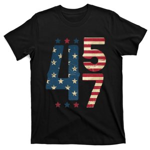 45 47 President 2024 45 And 47 America Flag For Women T-Shirt