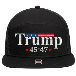 45 47 Trump 7 Panel Mesh Trucker Snapback Hat