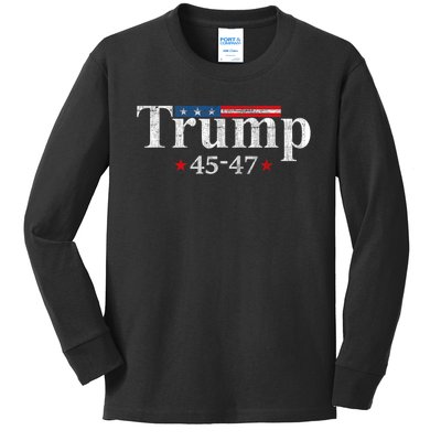 45 47 Trump Kids Long Sleeve Shirt