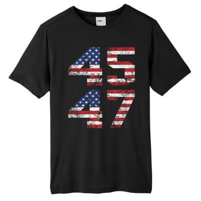 45 47 Trump 2024 Tall Fusion ChromaSoft Performance T-Shirt