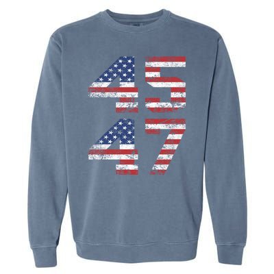 45 47 Trump 2024 Garment-Dyed Sweatshirt