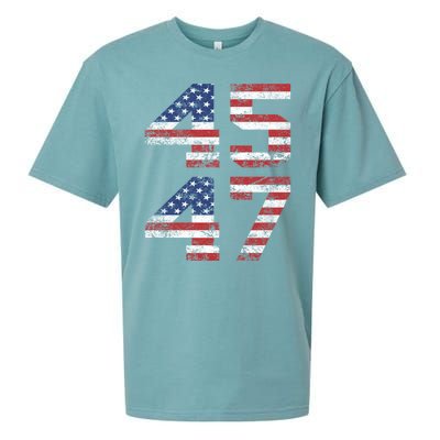 45 47 Trump 2024 Sueded Cloud Jersey T-Shirt