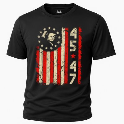 45 47 Trump President Inauguration Usa Retro Trump 2025 Flag Performance Shirt