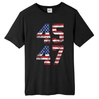 45 47 Trump 2024 Tall Fusion ChromaSoft Performance T-Shirt