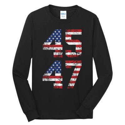 45 47 Trump 2024 Tall Long Sleeve T-Shirt