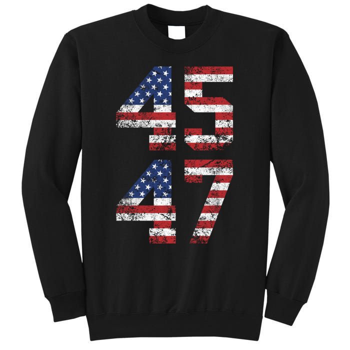 45 47 Trump 2024 Tall Sweatshirt