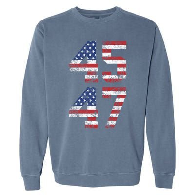 45 47 Trump 2024 Garment-Dyed Sweatshirt